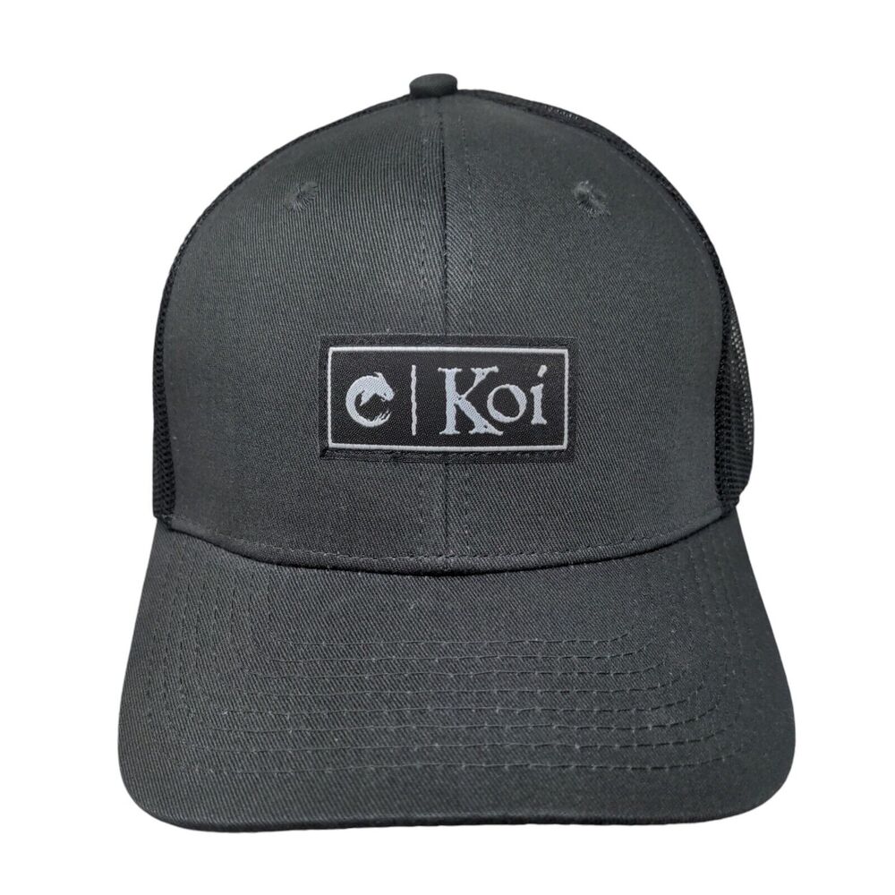 Koi Fish Snapback Mesh Back Trucker Hat Gray One Size Anderson Bros
